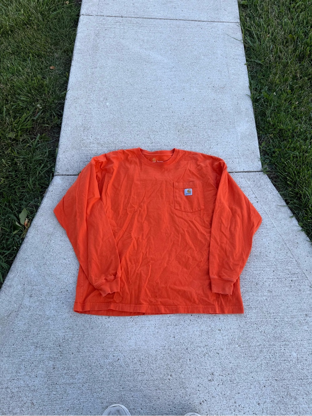 Orange Men’s Carhartt Longsleeve Tee